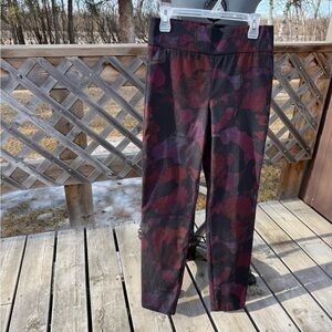 10-Frank Lyman Design Women's Camouflage Straight Leg Pants - Red and Black